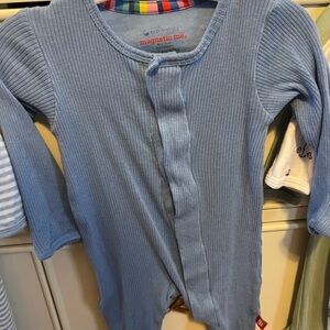 Magnetic Me Blue Baby Onesie 0-3 months